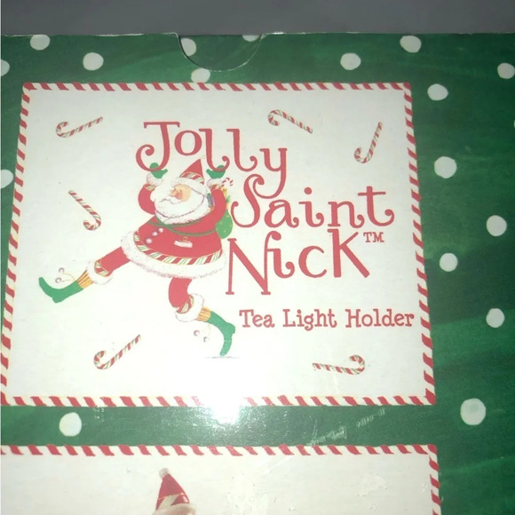 5/$25 
Russ Jolly Saint Nick Tea Light Holder Santa 5”x4” Ceramic Christmas - Picture 3 of 9